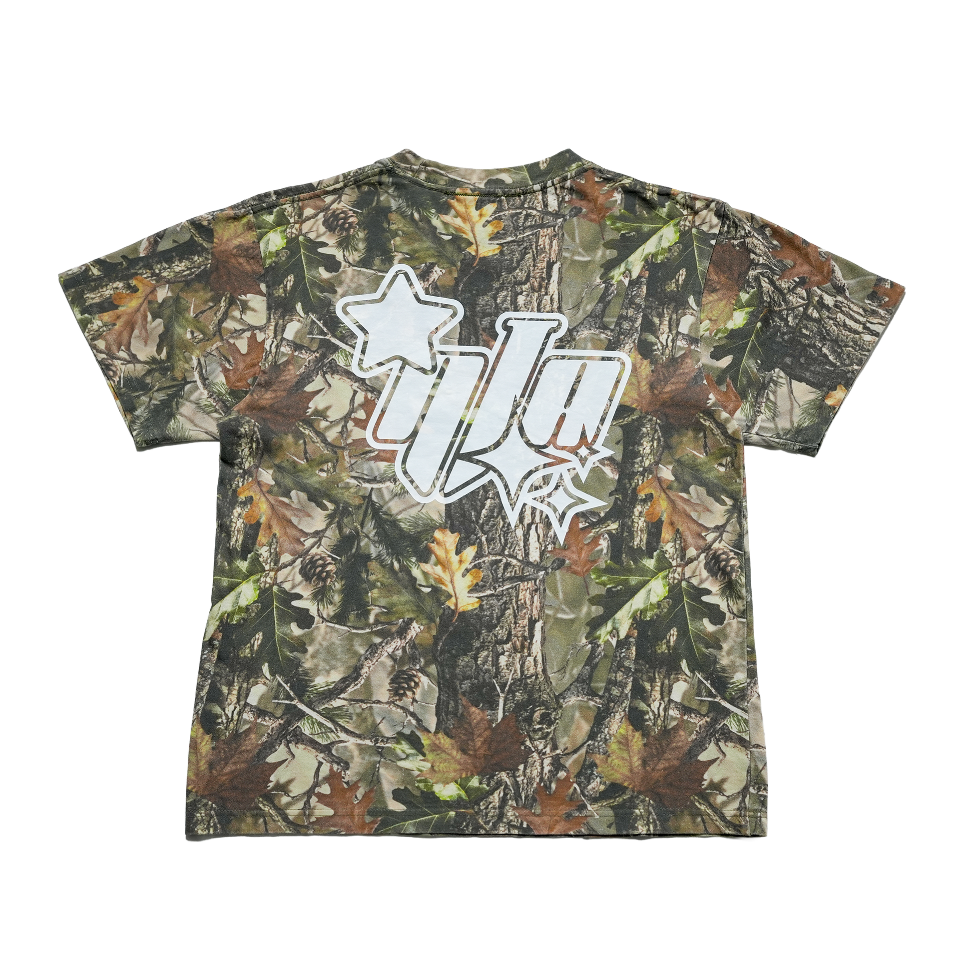 NTA camo oversized cotton t-shirt with white front logo on a clean white background

Other SEO-friendly options:

NTA woodland camo oversized t-shirt made from heavyweight 100% cotton

Oversized drop shoulder camo t-shirt with white NTA front graphic

Heavyweight 250 GSM cotton camo streetwear t-shirt with front logo

Best one I’d use:

NTA woodland camo oversized cotton t-shirt with white front logo